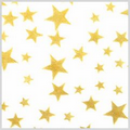 GOLD STARS ON WHITE Sheet Tissue Paper